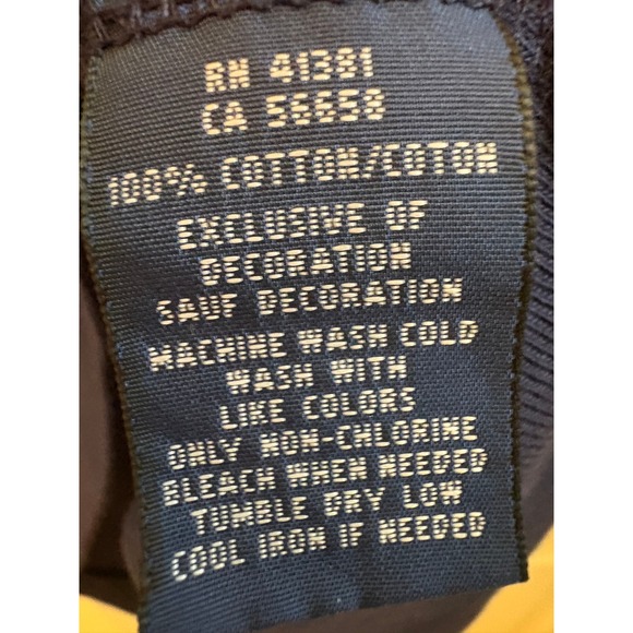 Ralph Lauren Navy Blue Scoop Neck Short Sleeve Preppy Womens XL - Picture 5 of 8